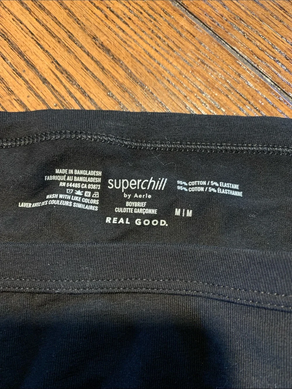 aerie Superchill Black Cotton Blend Bottoms